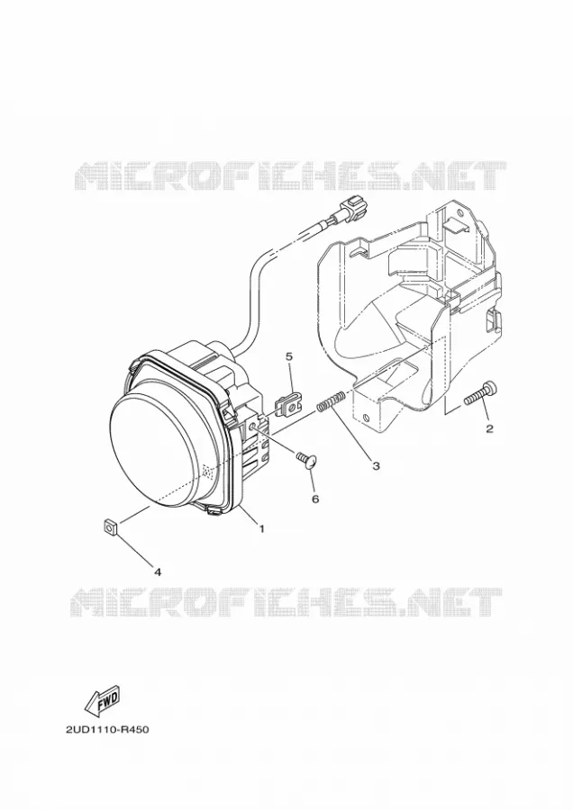 KOPLAMP Yamaha QUAD 700 2017 GRIZZLY  YFM700FWAD