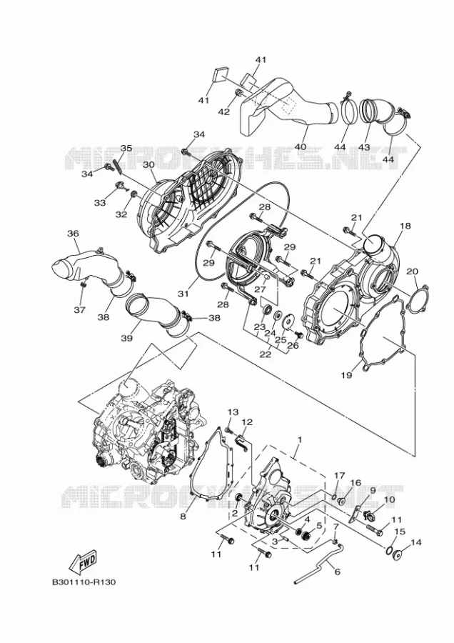 DEKSEL - MOTOR 1 Yamaha QUAD 700 2016 GRIZZLY  YFM700FWADYFM70GPSGGRIZZLY EPS SE
