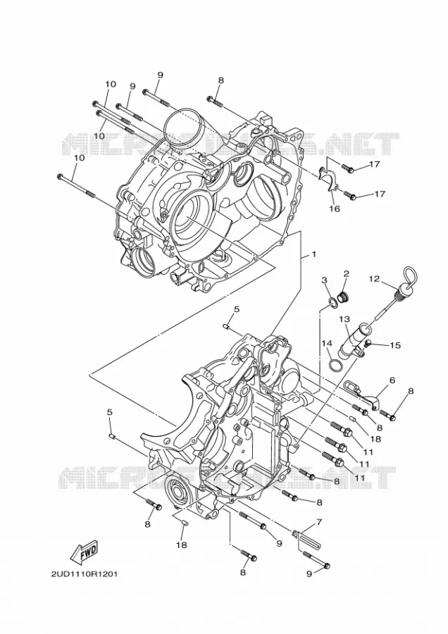 CARTERDELEN Yamaha QUAD 700 2016 GRIZZLY  YFM700FWADYFM70GPLGGRIZZLY EPS LE