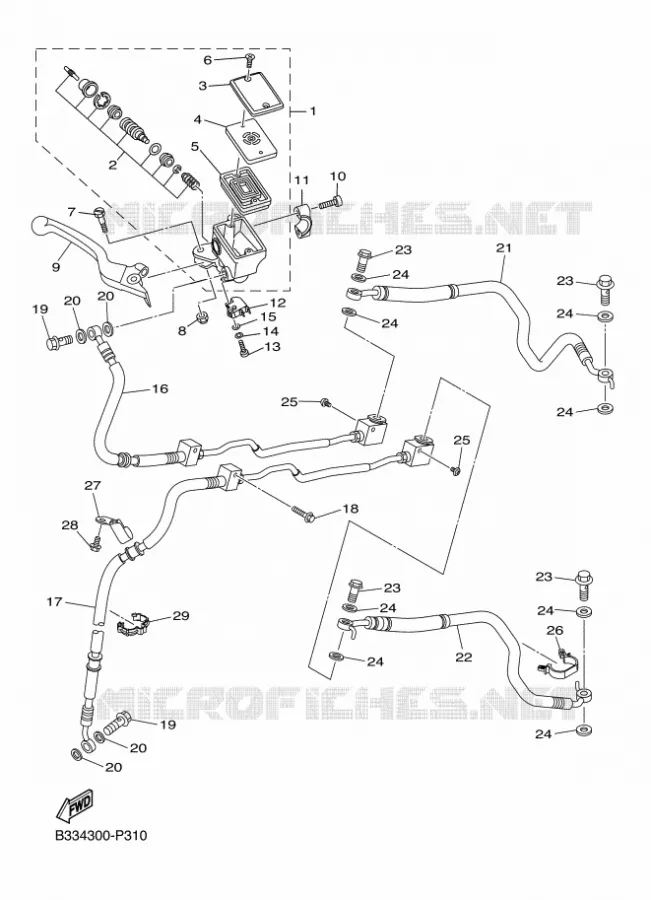 REMPOMP VOOR Yamaha MOTO 950 2016 XV  XVS950CR