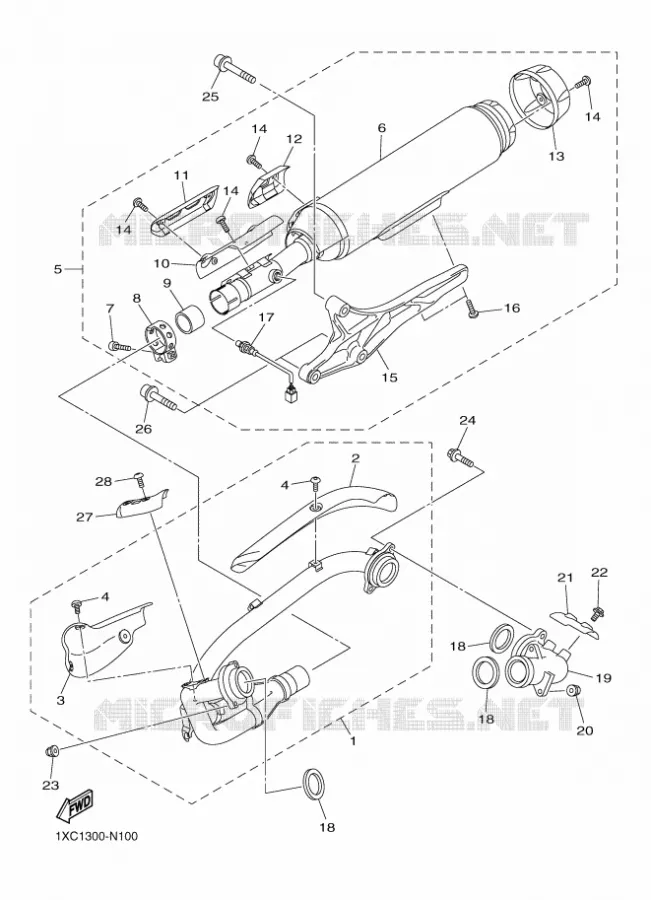 UITLAAT Yamaha MOTO 950 2016 XV  XVS950CR
