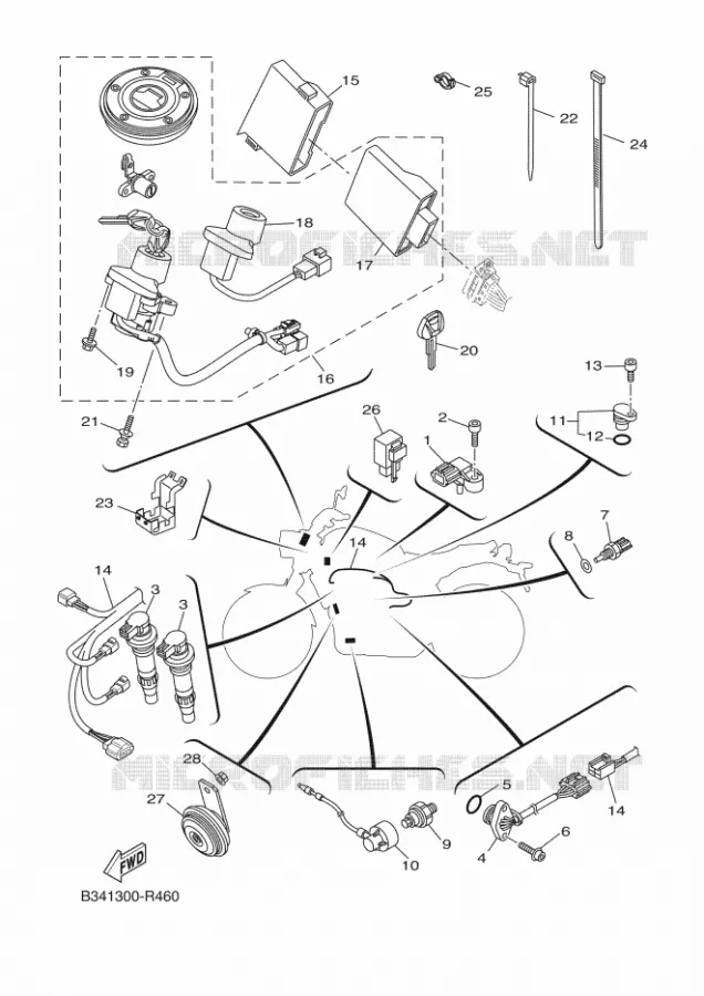 ELECTRISCH 2 Yamaha MOTO 690 2016 XSR  XSR700