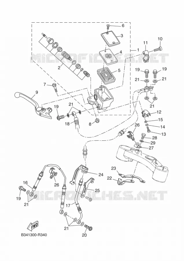 REMPOMP VOOR Yamaha MOTO 690 2016 XSR  XSR700