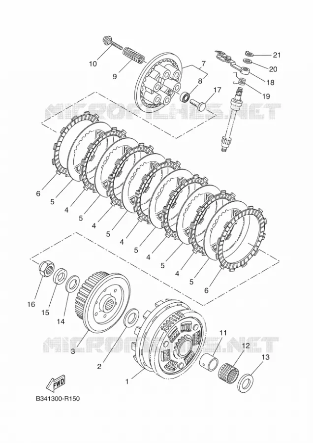 STARTMOTOR KOPPELINGS Yamaha MOTO 690 2016 XSR  XSR700