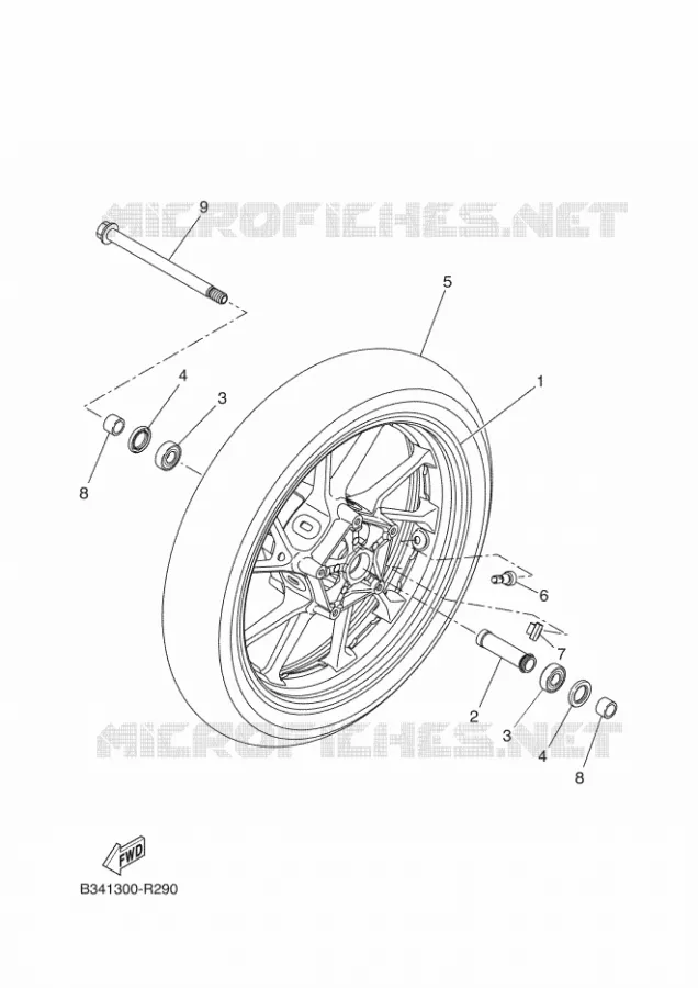 VOORWIEL Yamaha MOTO 700 2016 XSR  XSR700