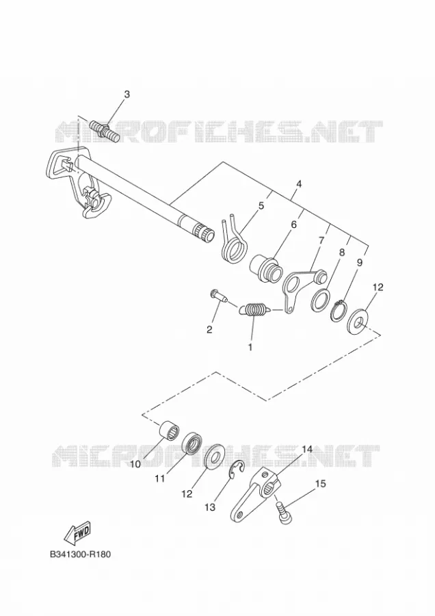 SCHAKEL STANG / PEDAAL Yamaha MOTO 700 2016 XSR  MTM690-U