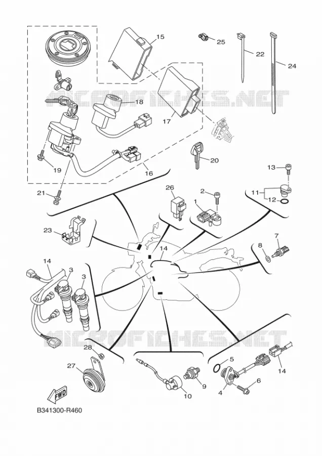 ELECTRISCH 2 Yamaha MOTO 690 2017 XSR  MTM690
