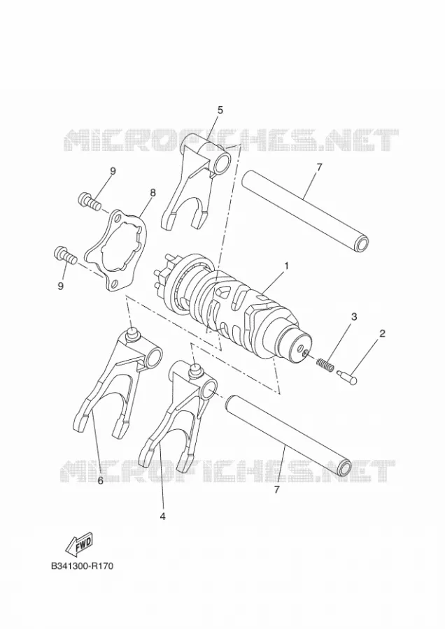 SCHAKELWALS Yamaha MOTO 690 2017 XSR  MTM690