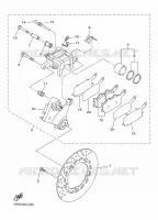 REMKLAUW ACHTER voor Yamaha XJ6 N 2016