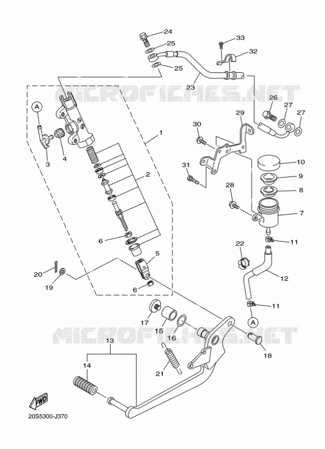 REMPOMP ACHTER Yamaha MOTO 600 2016 XJ6  XJ6N
