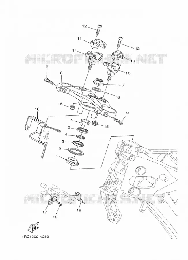 STUUR Yamaha MOTO 900 2016 MT  MT09