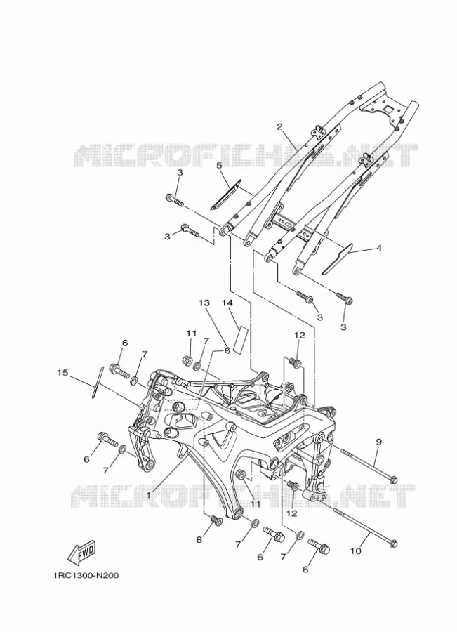 FRAME Yamaha MOTO 900 2016 MT  MT09