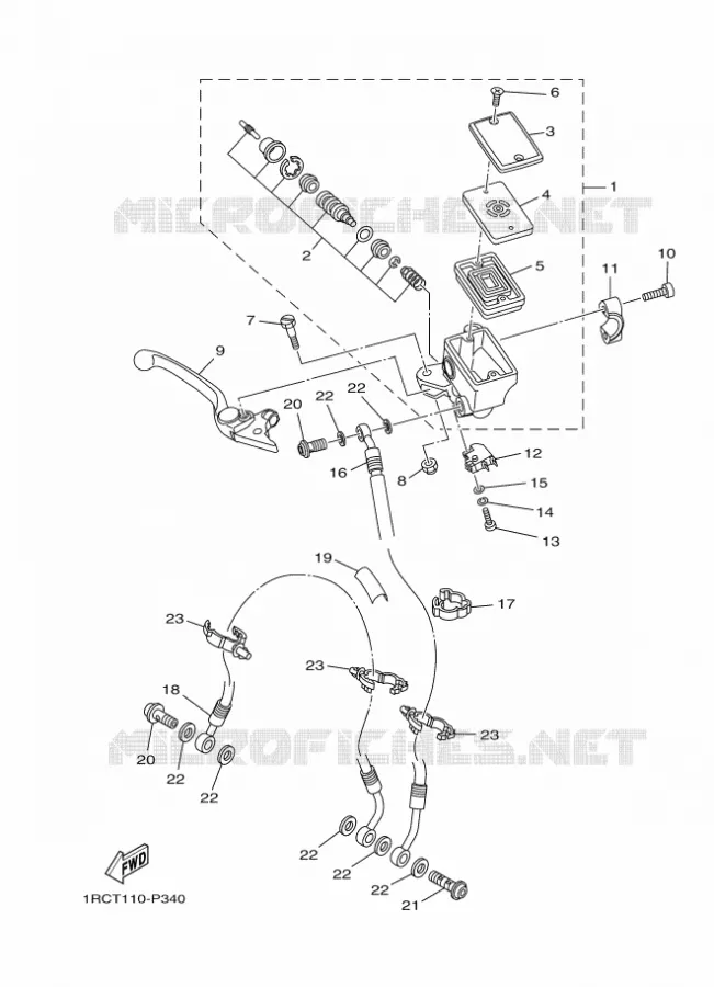 REMPOMP VOOR Yamaha MOTO 900 2016 MT  MT09