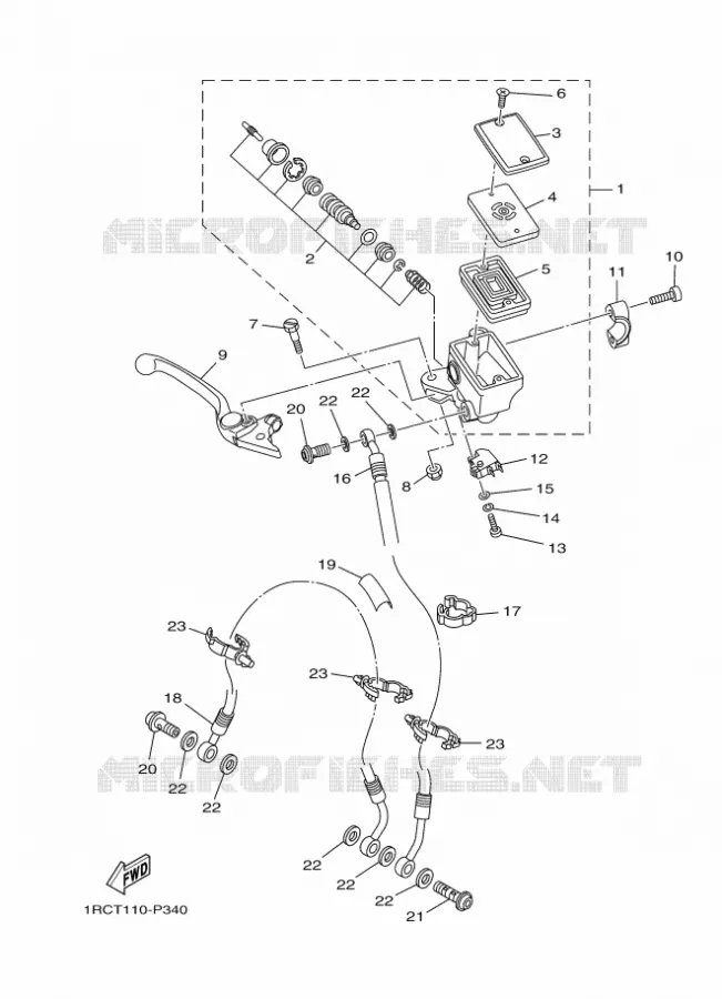 REMPOMP VOOR Yamaha MOTO 900 2016 MT  MT09