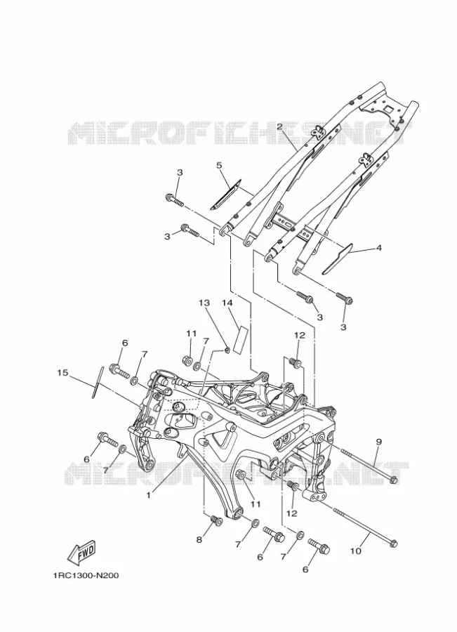 FRAME Yamaha MOTO 900 2016 MT  MT09