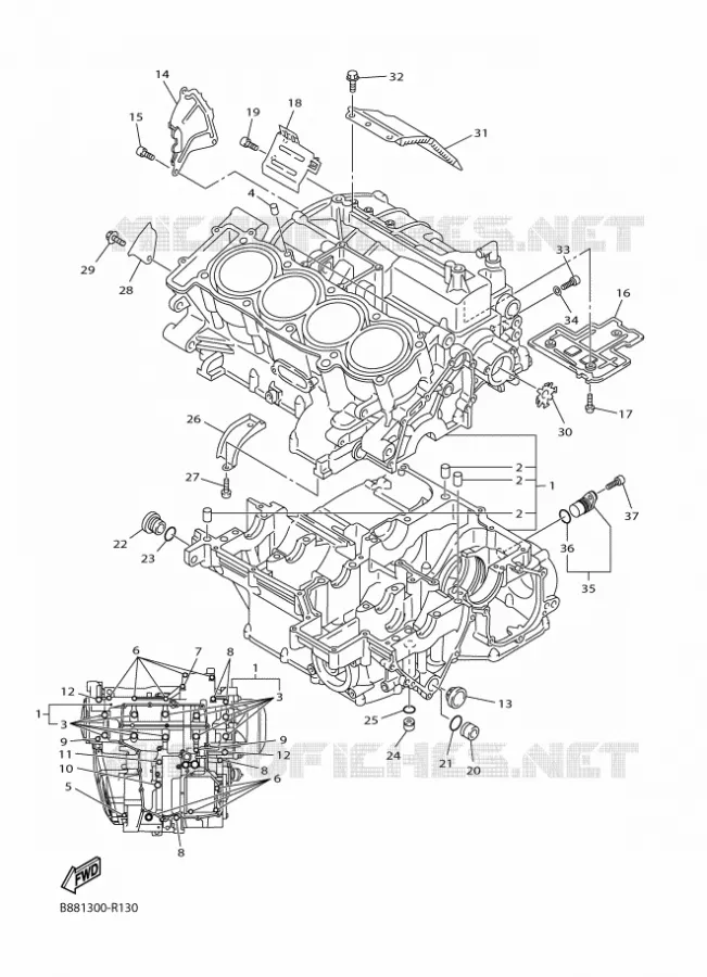 CARTERDELEN Yamaha MOTO 1300 2016 FJR  FJR1300-A