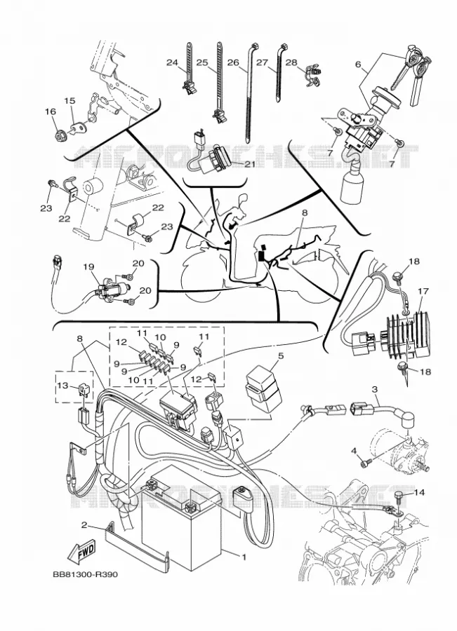 ELECTRISCH 1 Yamaha SCOOTER 150 2016 TRICITY  MWS150-A