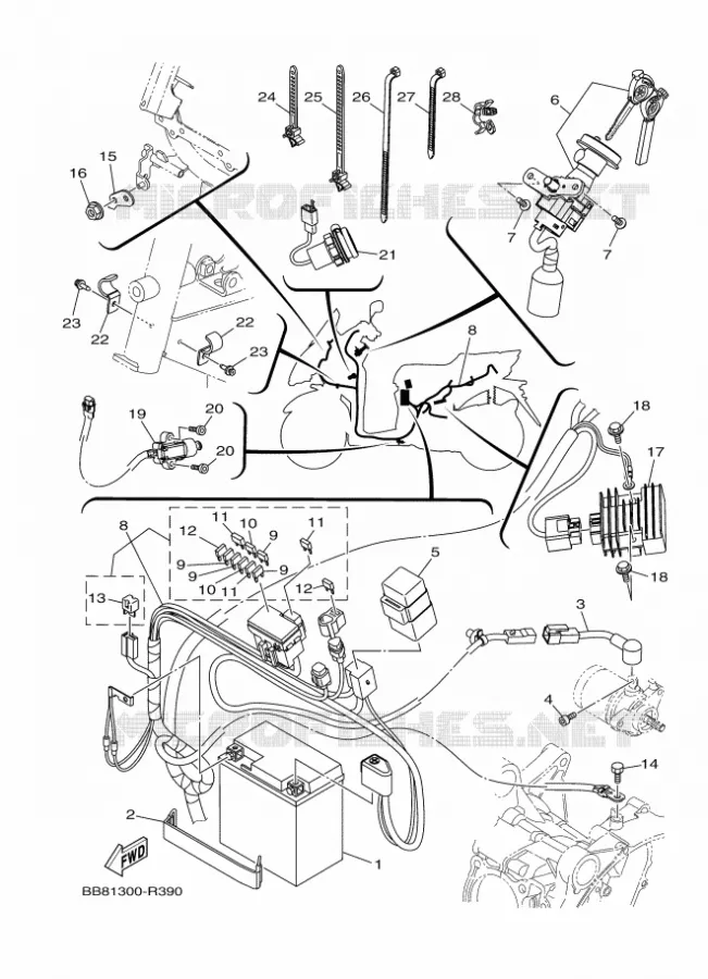 ELECTRISCH 1 Yamaha SCOOTER 150 2016 TRICITY  MWS150-A