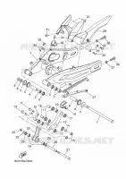 ACHTERBRUG voor Yamaha MT-07 TRACER ABS 2016