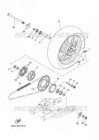 ACHTERWIEL voor Yamaha MT-07 TRACER ABS 2016
