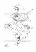 BENZINE TANK voor Yamaha MT-07 TRACER ABS 2016
