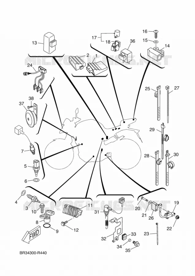 ELECTRISCH 2 Yamaha MOTO 125 2016 MT ABS  MT125-A