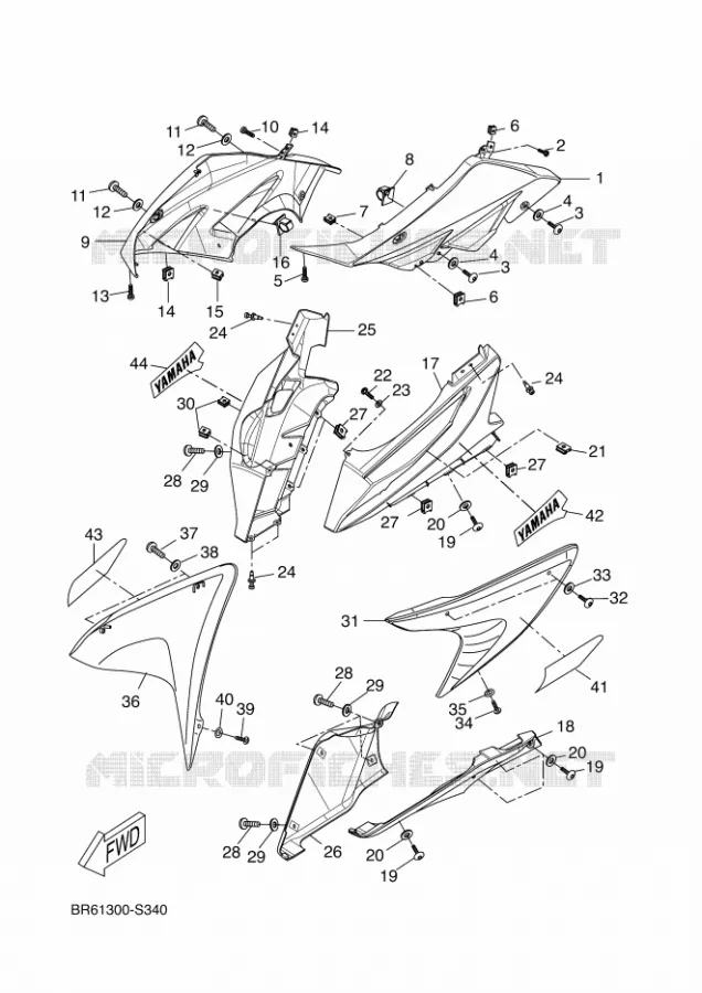 KAP 1 Yamaha MOTO 125 2017 R125  YZF-R125A