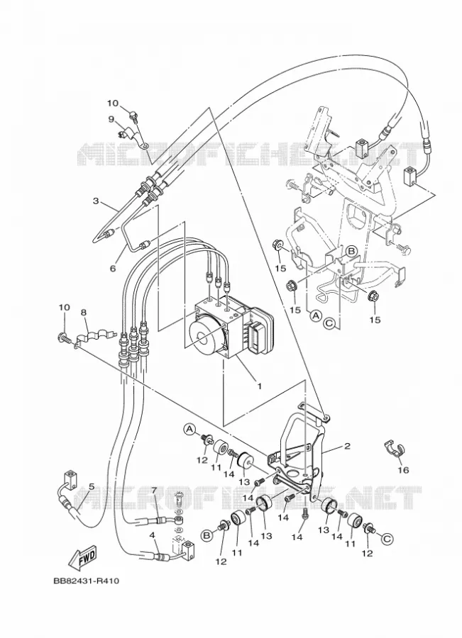 ELECTRISCH 3 Yamaha SCOOTER 125 2017 TRICITY ABS  MWS125-A