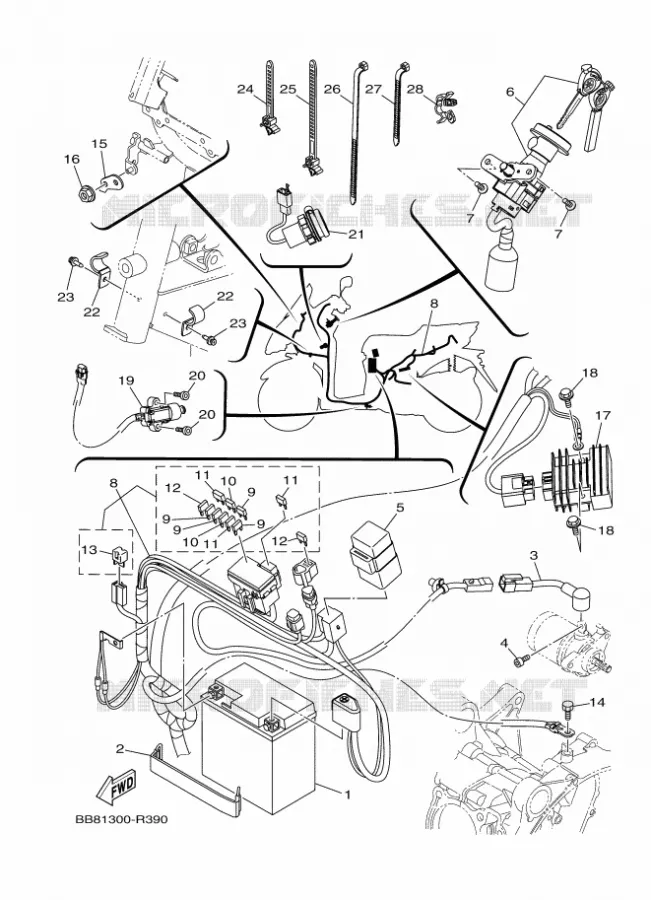 ELECTRISCH 1 Yamaha SCOOTER 125 2017 TRICITY ABS  MWS125-A