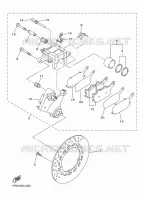 REMKLAUW ACHTER voor Yamaha DIVERSION 600 F 2016