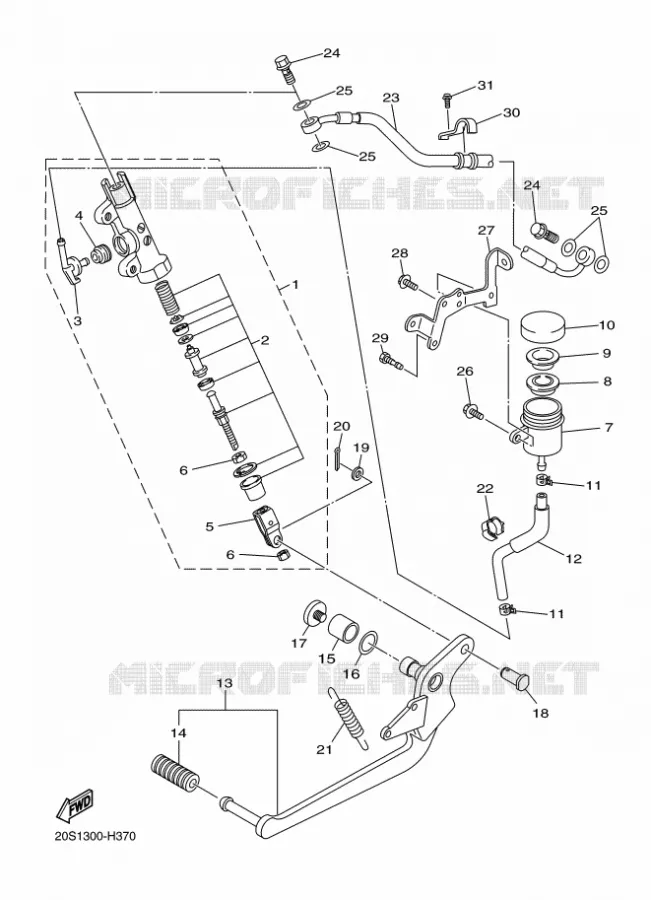 REMPOMP ACHTER Yamaha MOTO 600 2016 XJ6  XJ6F