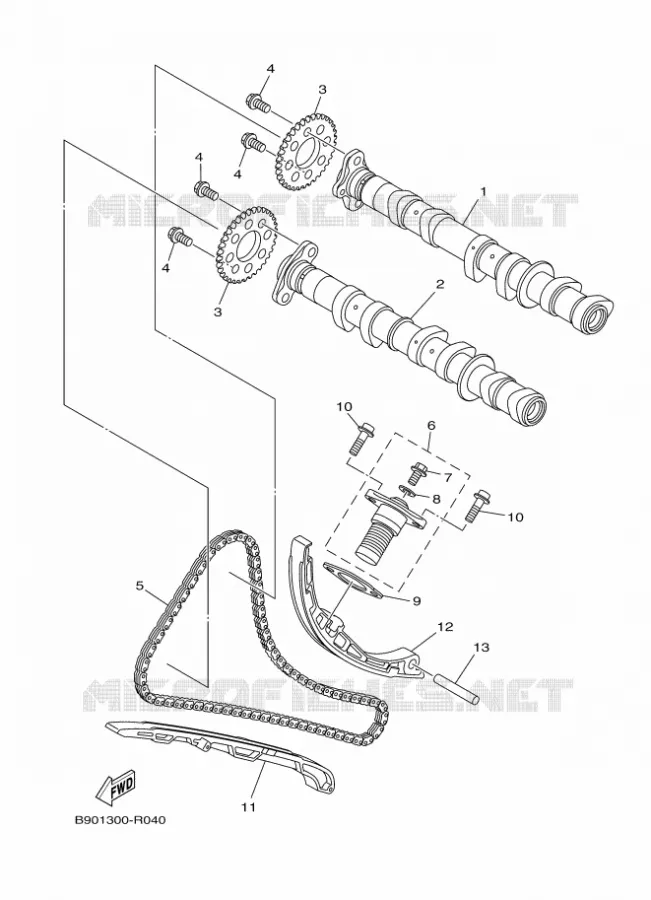 NOKKENAS / KETTING Yamaha MOTO 850 2017 MT  MTN850-A
