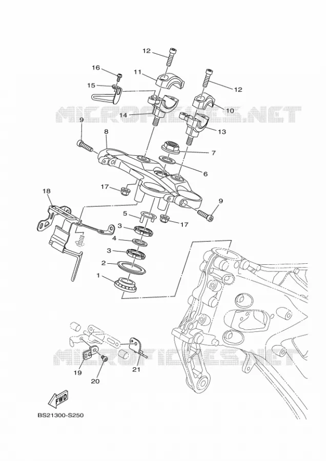 STUUR Yamaha MOTO 850 2017 MT  MTN850-A
