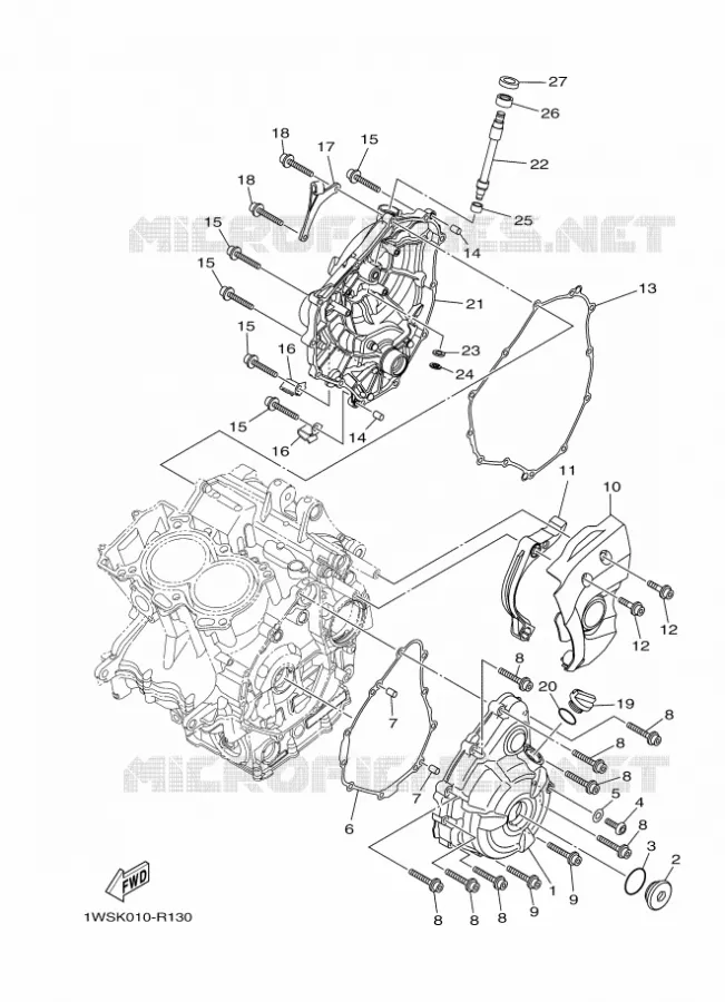 DEKSEL - MOTOR 1 Yamaha MOTO 700 2017 MT  MT07A