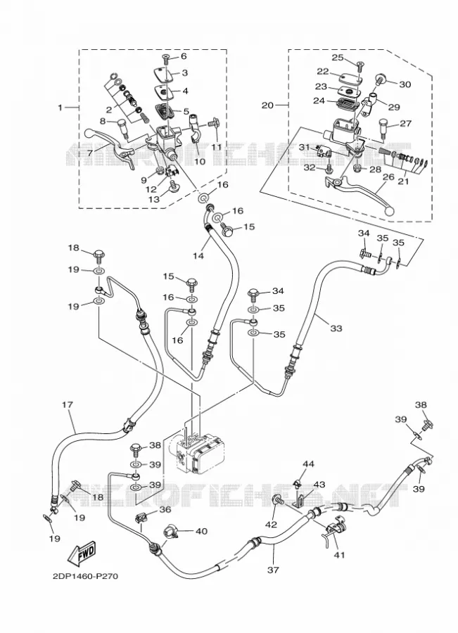 REMPOMP VOOR Yamaha SCOOTER 125 2017 NMAX  GPD125-A