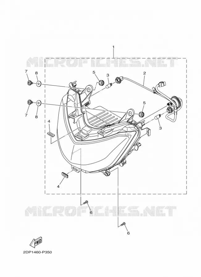 KOPLAMP Yamaha SCOOTER 125 2017 NMAX  GPD125-A