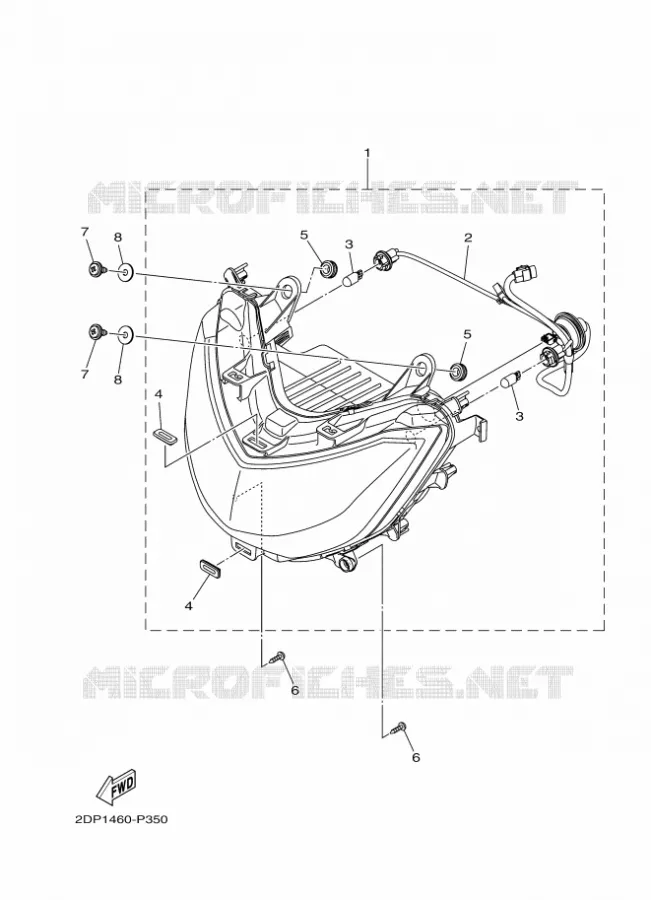 KOPLAMP Yamaha SCOOTER 125 2017 OCITO  GPD125-A