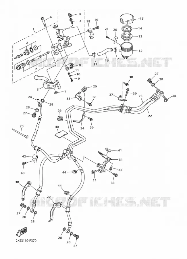 REMPOMP VOOR Yamaha MOTO 1000 2017 R1  YZF-R1