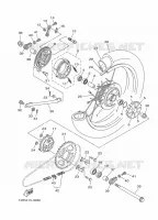 ACHTERWIEL voor Yamaha YBR 125 G 2016