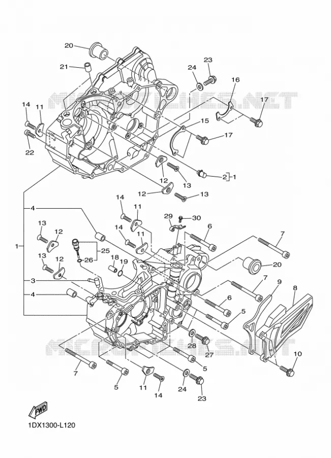 CARTERDELEN Yamaha MOTO 450 2014 WRF  WR450F