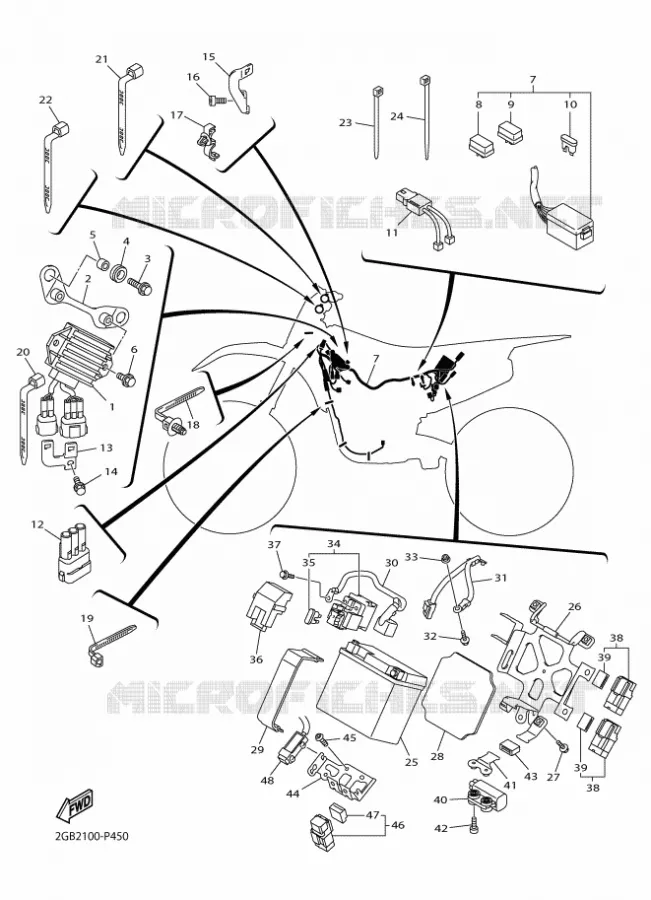 ELECTRISCH 2 Yamaha MOTO 250 2016 WRF  WR250F