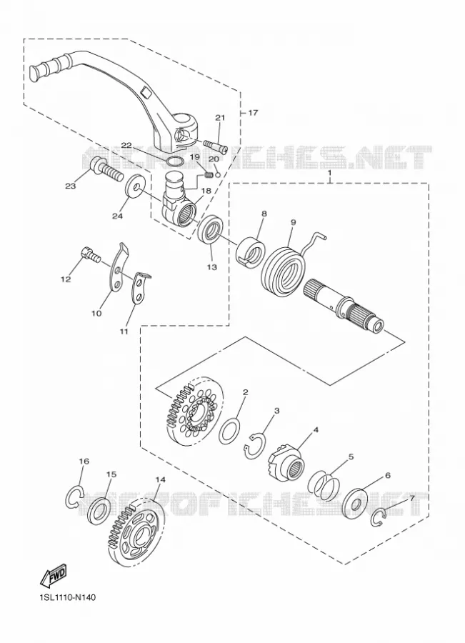 STARTMOTOR Yamaha MOTO 450 2016 WRF  WR450F
