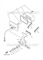 ACHTERLICHT voor Yamaha YFM250 2000