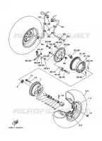 VOORWIEL voor Yamaha YFM250 2000