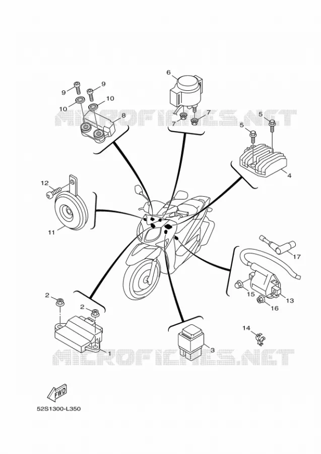 ELECTRISCH 1 Yamaha SCOOTER 150 2012 XENTER  HW151