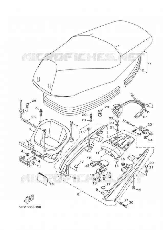 SELLE Yamaha SCOOTER 150 2012 XENTER  HW151