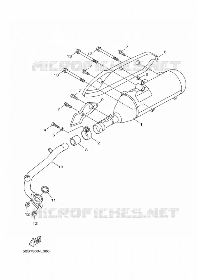 UITLAAT Yamaha SCOOTER 150 2012 XENTER  HW151