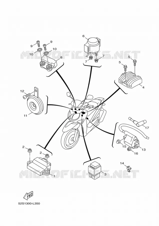 ELECTRISCH 1 Yamaha SCOOTER 150 2012 XENTER  HW151