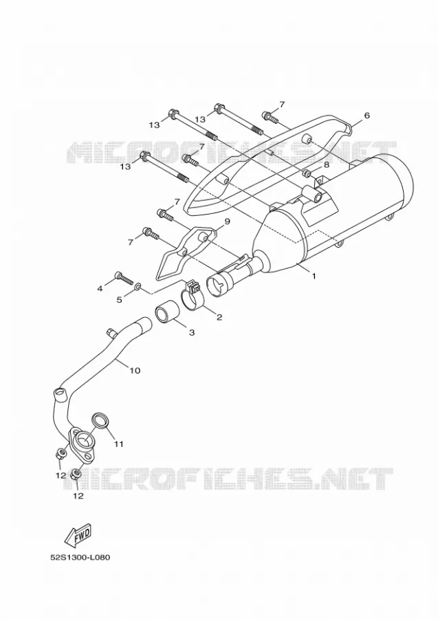 UITLAAT Yamaha SCOOTER 150 2012 XENTER  HW151