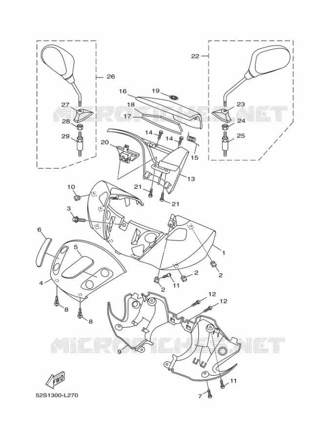 KAP 1 Yamaha SCOOTER 125 2016 XENTER  HW125